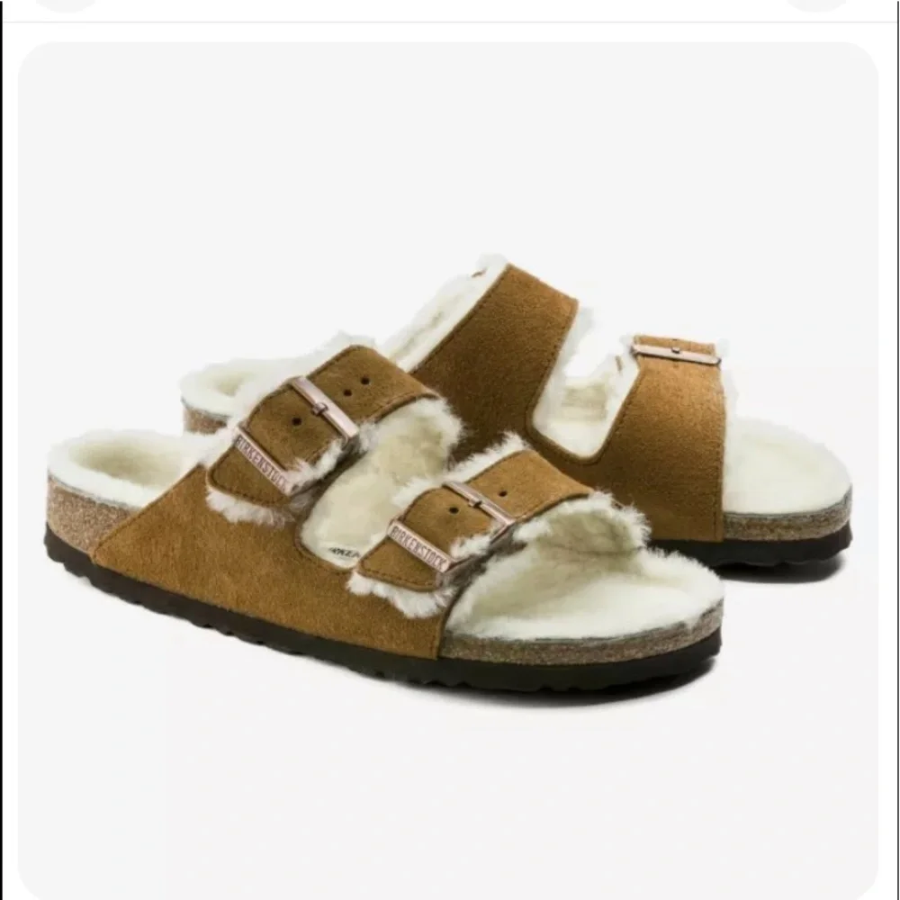 NWT Men’s Arizona Shearling Sandal slides Size 12